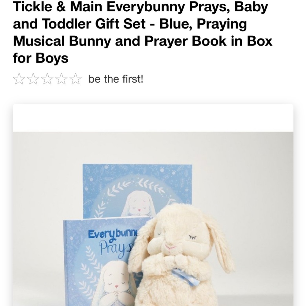 Everybunny Prays Blue Bunny Prayer Gift Set